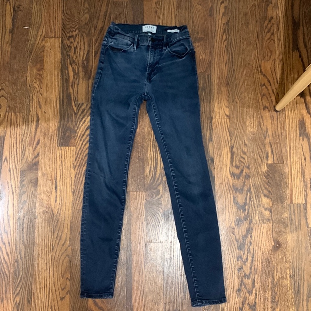 FRAME Le High Skinny blue denim Jean